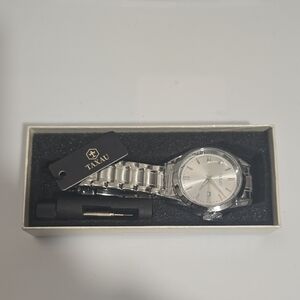 Taxau Mens Silver Watch
